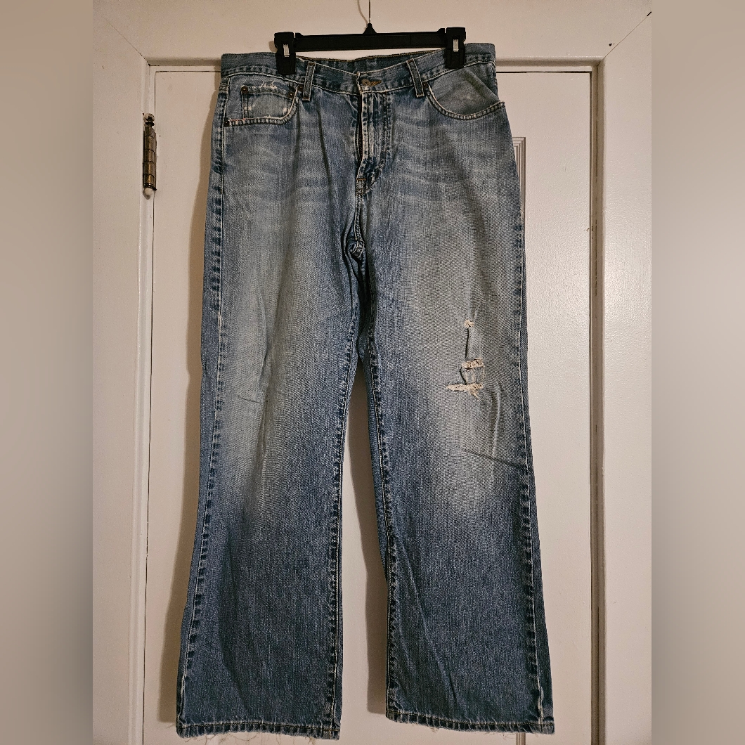 Mens Lucky Brand Distressed Jeans Size 33